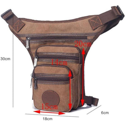 Motorrad Beintasche – Hüfttasche für Herren & Damen – Khaki