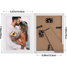 7er Set Bilderrahmen 13x18 cm Weiß, Moderne Fotorahmen