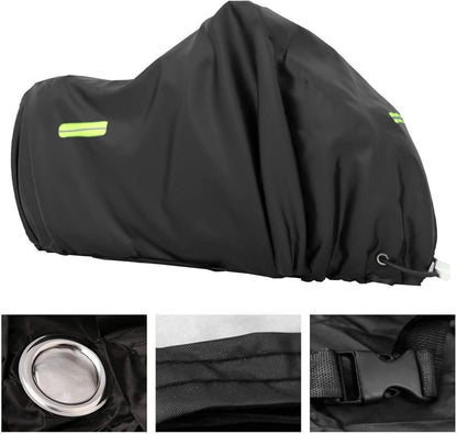 XXXL Motorrad Abdeckplane Wasserdicht Outdoor Winterfest 245x105x125cm
