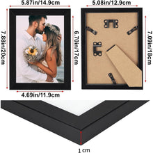 Bilderrahmen Set 13x18 cm Schwarz Fotorahmen Collage 7er