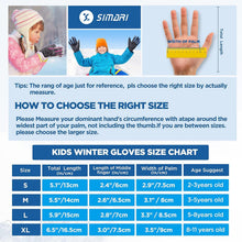 SIMARI Kinder Winterhandschuhe Thermo Wasserdicht