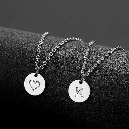 Initialen Kette Anhänger Gold Silber Rosegold Herz Damen Mädchen J-geschenk