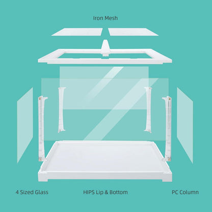 Stapelbarer Glasbehälter für kleine Haustiere - Modernes Design