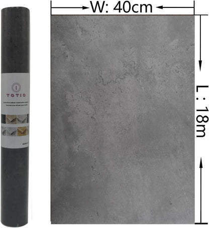 Selbstklebende Betonoptik Tapete 40x18cm grau wasserfest Vinyl DIY Industrie