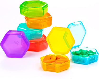 Mini Pillendose für unterwegs 7-Tage Tablettenbox Vitamine Fischöl