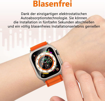 4x Schutzfolie für Apple Watch Ultra/Ultra 2 49mm - Full Screen, 9H Panzerfolie