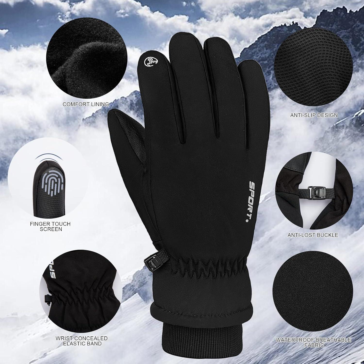 Wasserdichte Winterhandschuhe Herren Damen 3M Thinsulate