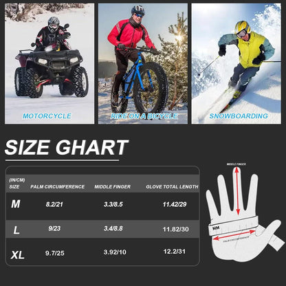 Winterhandschuhe Damen Herren Wasserdicht Ski 3M Thinsulate Touchscreen Warm