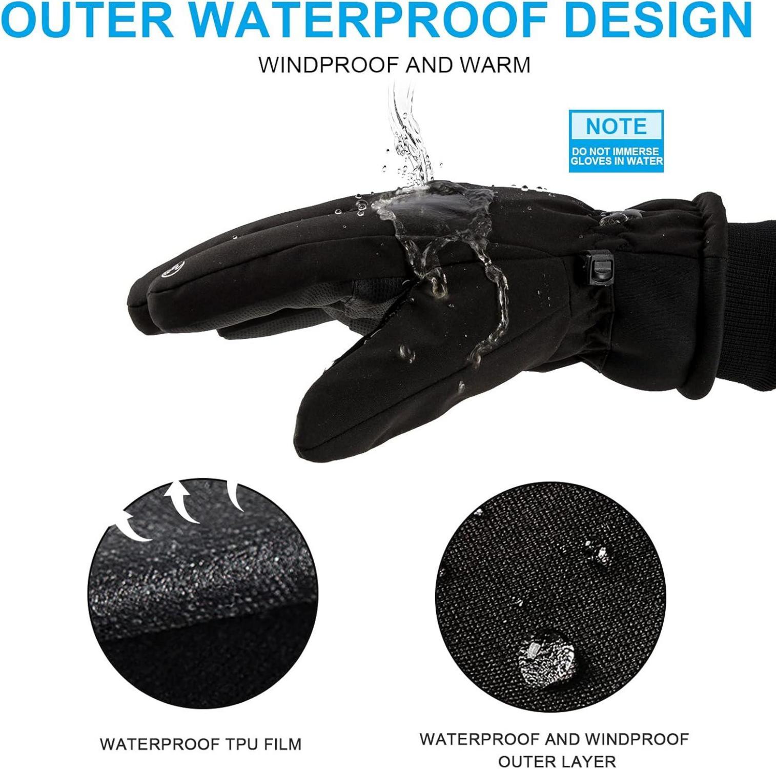Winterhandschuhe Wasserdicht 3M Thinsulate Touchscreen Warme