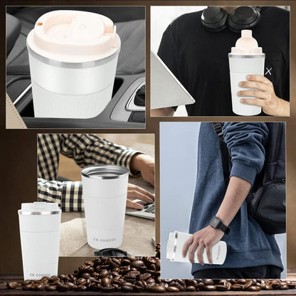 CS COSDDI Thermobecher Edelstahl Travel Mug 18oz 510ml Isolierbecher