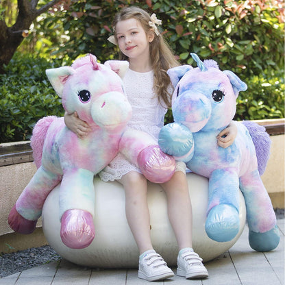 XXL Einhorn Kuscheltier 110cm - Weiches Plüschtier für Kinder