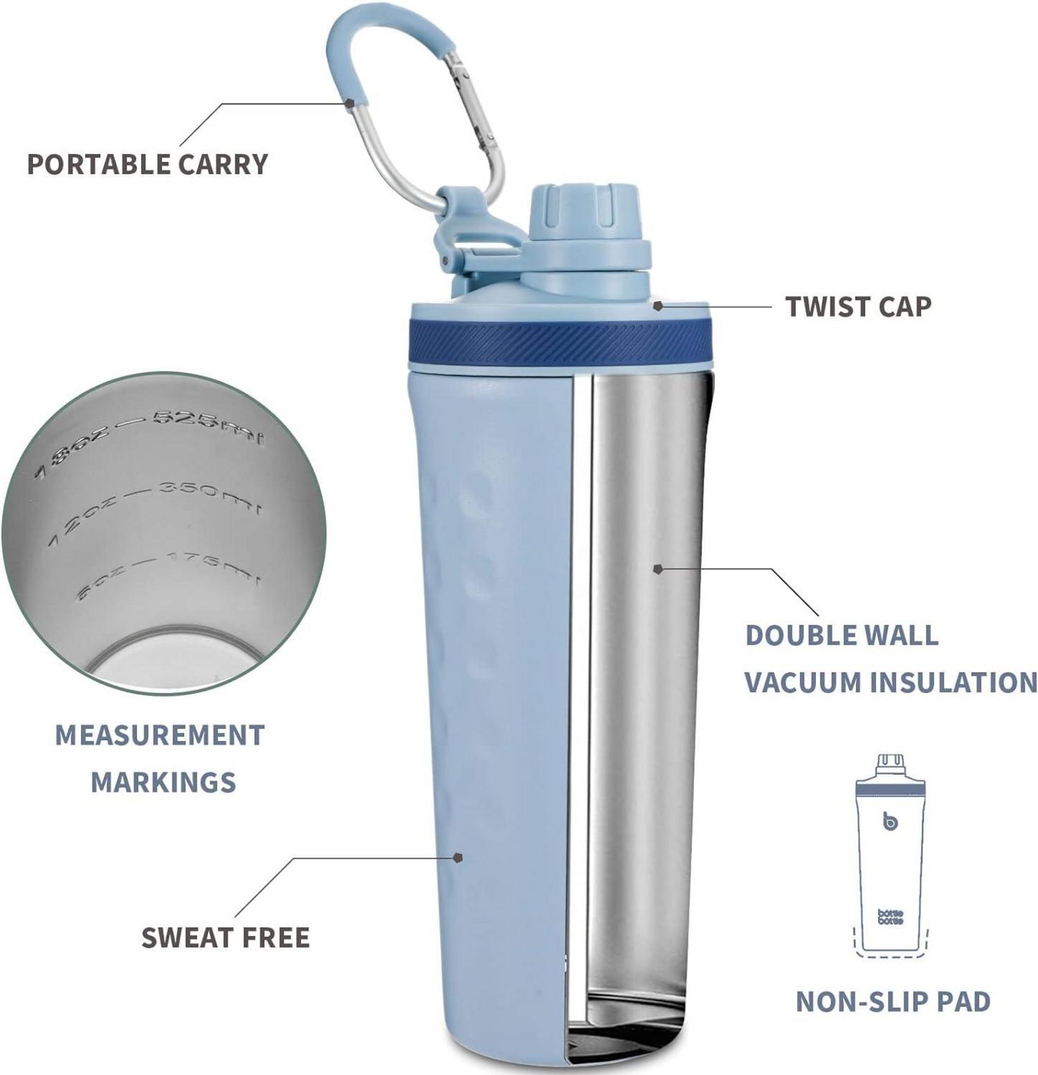 Isolierte Edelstahl Shaker Trinkflasche 26oz mit