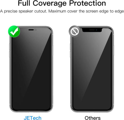 JETech Sichtschutz Full Screen für iPhone 11 Pro/X/XS 5,8 Zoll 2 Stück