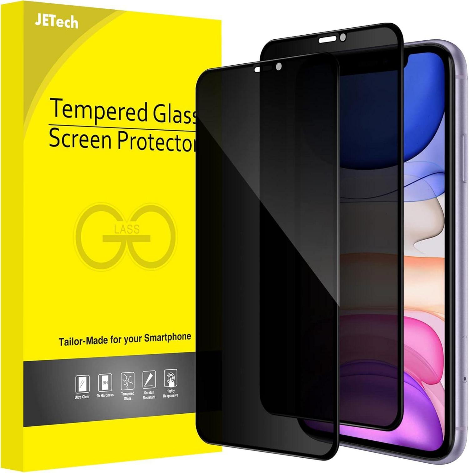 Sichtschutz Folie für iPhone 11 XR 6,1 Zoll 9H Panzer Glas 2er Pack