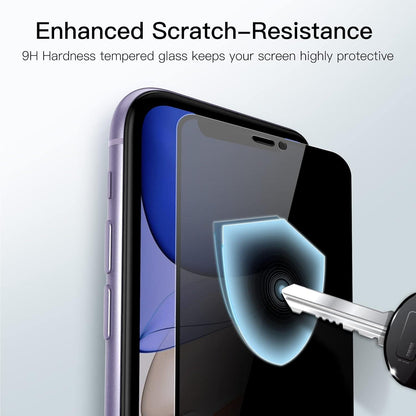 JETech Sichtschutz Panzer Schutzglas iPhone 11 XR 6,1 Zoll 2x