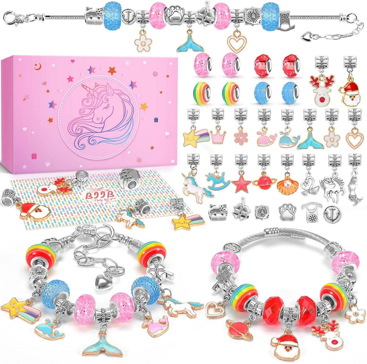 Perlenarmband Bastelset für Mädchen 5-12 Jahre - DIY Schmuck