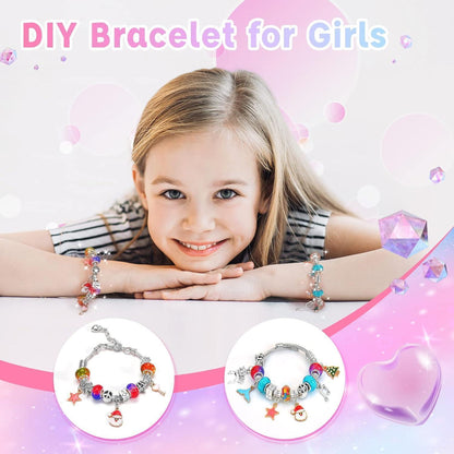 BIIB Mädchen Adventskalender Schmuck Bastelset Einhorn 5-12