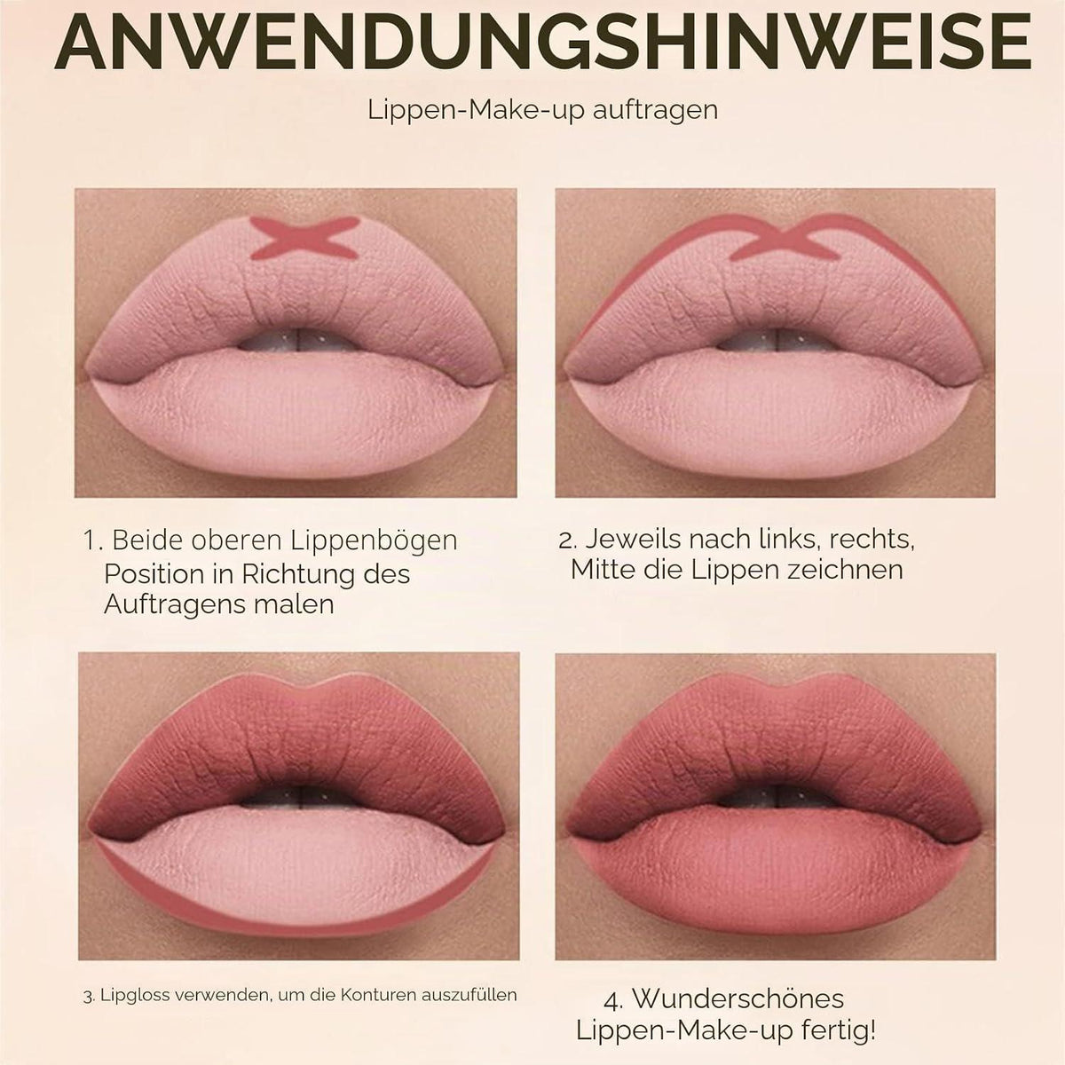 12er Set Matte Nudetöne Lippenstifte – Langlebig & Feuchtigkeitsspendend