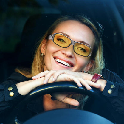 Polarisierte Nachtfahrbrille Überbrille für