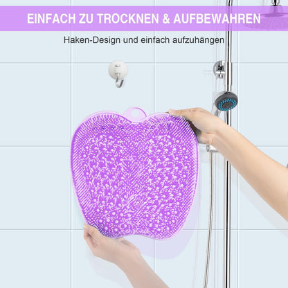 HONYIN Großes Fuß-Massagepad für Dusche & Bad mit Saugnäpfen 28x28 cm