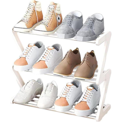 3-Stöckiges Schuhregal Klein | Mini-Schuhregal-Organizer