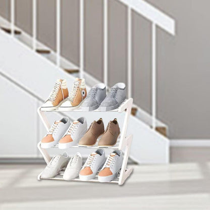 3-Stöckiges Schuhregal Klein | Mini-Schuhregal-Organizer