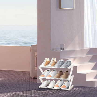 3-Stöckiges Schuhregal Klein | Mini-Schuhregal-Organizer