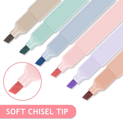 Pastell Textmarker 12er Set für Journaling und Schule
