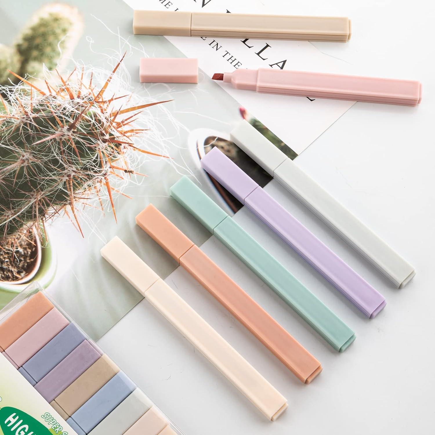 Pastell Textmarker 12er Pack, Highlighter Pen für Journaling und