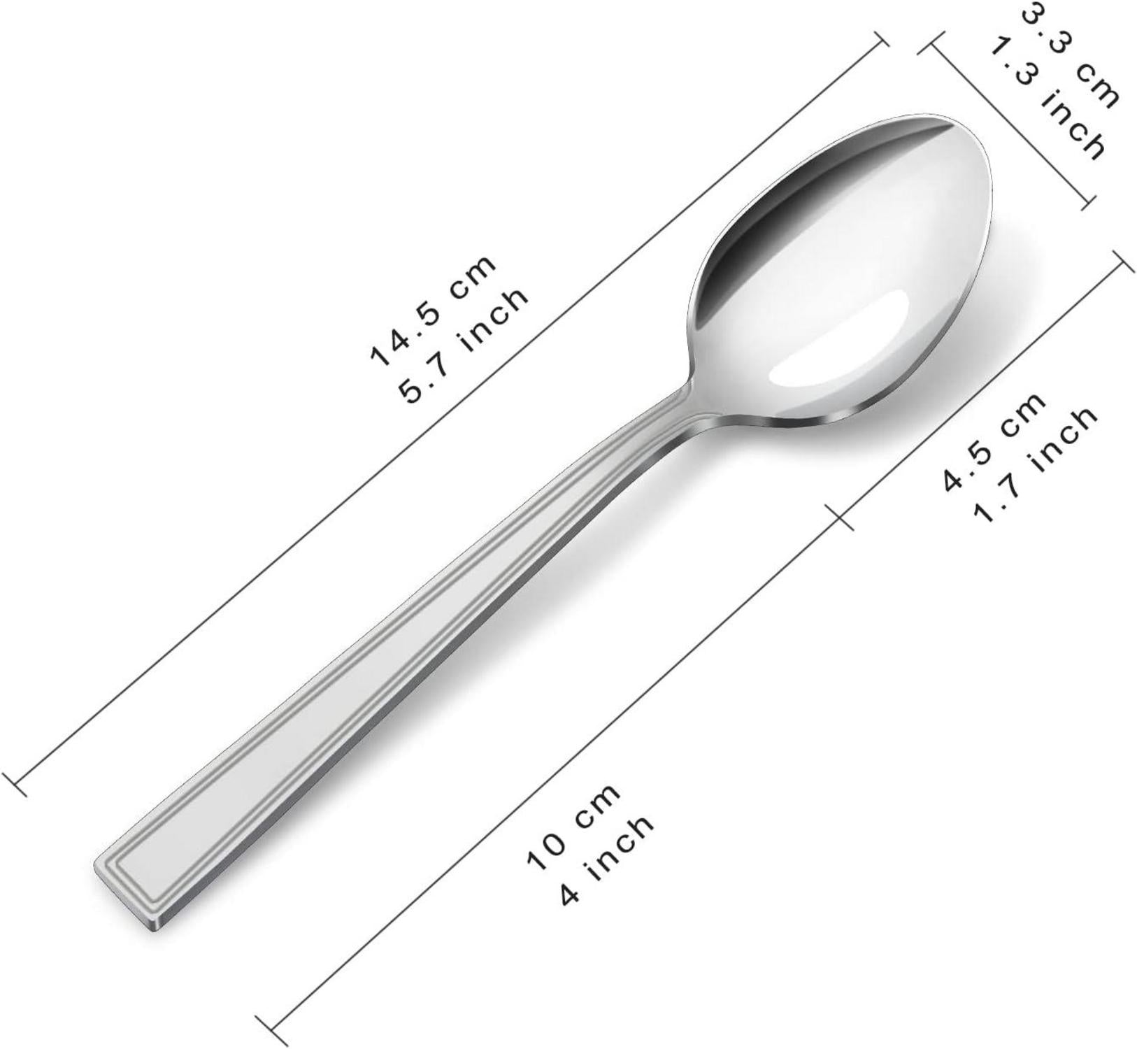 Teelöffel Set 24 Stück Edelstahl Kaffeelöffel Espressolöffel