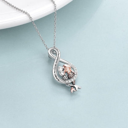 Meerjungfrau-Halskette 925er Sterlingsilber Valentinstag M?dchen