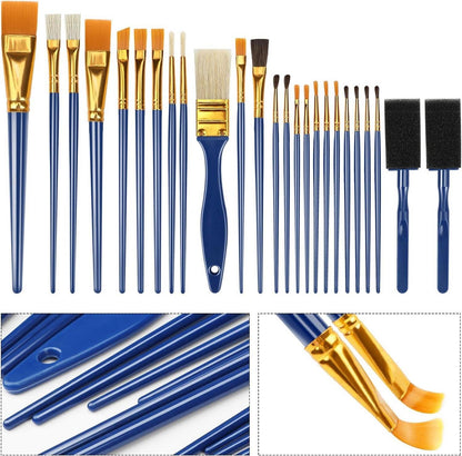 25 Acryl Pinsel Set Künstlerpinsel Aquarellpinsel Malen【Premium