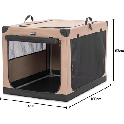 Faltbare Hundebox mit Stoffbezug – Sicher & Komfortabel für Reisen