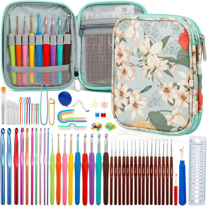 Häkelnadel-Set für Anfänger und Erwachsene, 100-teilig