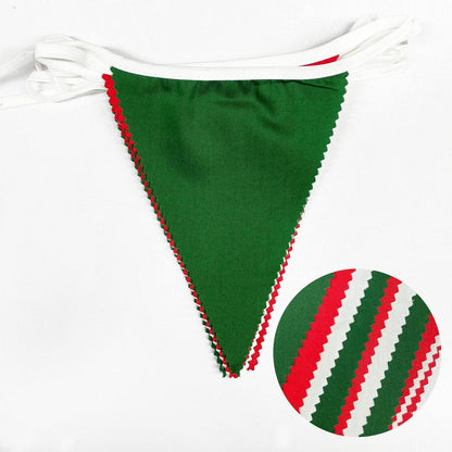 Weihnachts Wimpelkette Rot Grün Weiß – 90cm Partydeko