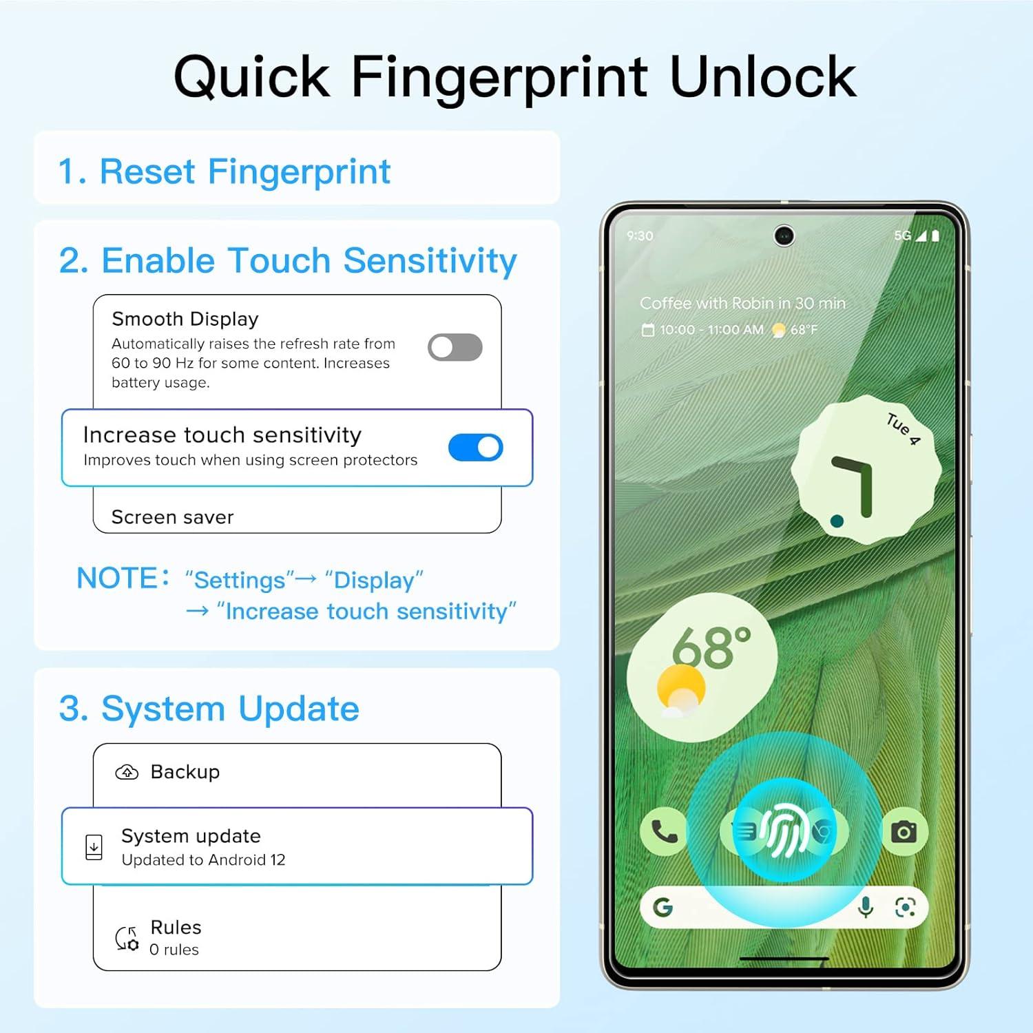 JETech Schutzfolie Google Pixel 7 Kameraschutz Panzerglas 2