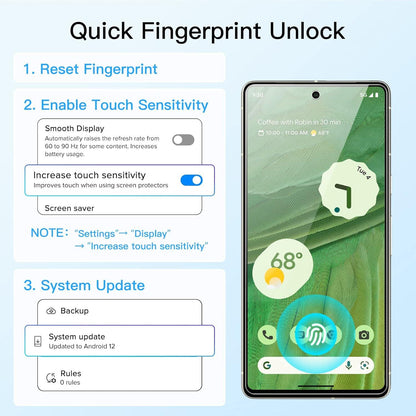JETech Schutzfolie Google Pixel 7 Kameraschutz Panzerglas 2