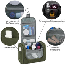 Große Kulturtasche zum Aufhängen, dunkelgrün