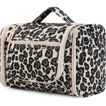 Große Kulturtasche zum Aufhängen, Rosa Leopard