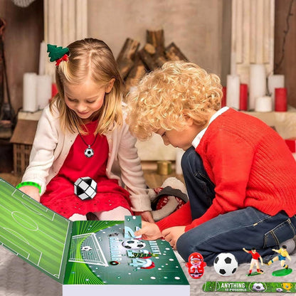 2024 WM Fußball Adventskalender mit 24 Spielzeugen & Überraschungen