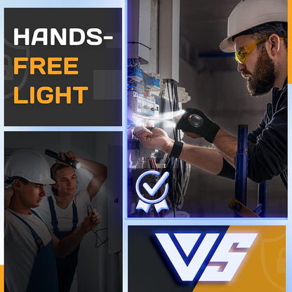 LED Handschuhe Schwarz - Angelhandschuhe für