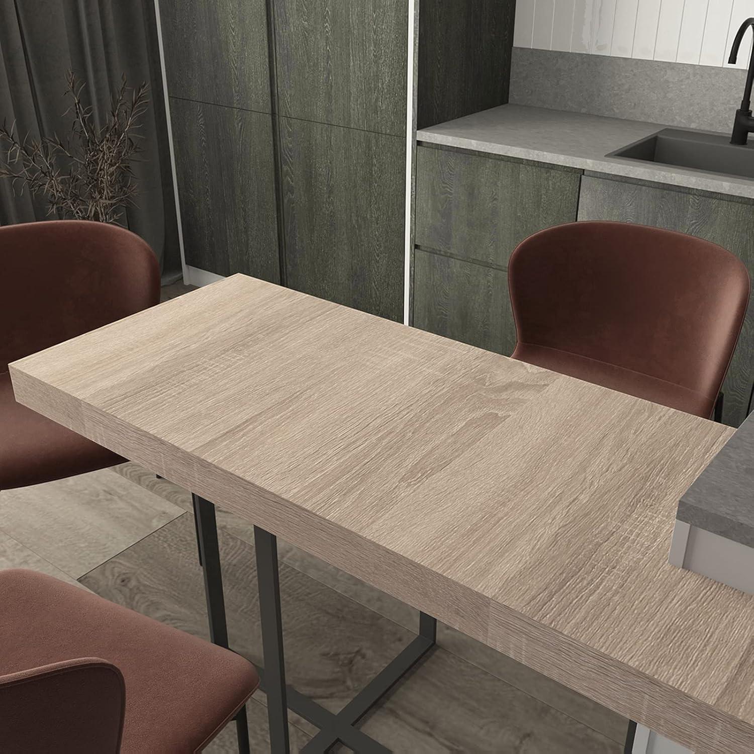 Selbstklebende Möbelfolie Hellgrau Eiche Woodgrain 40CMx3M