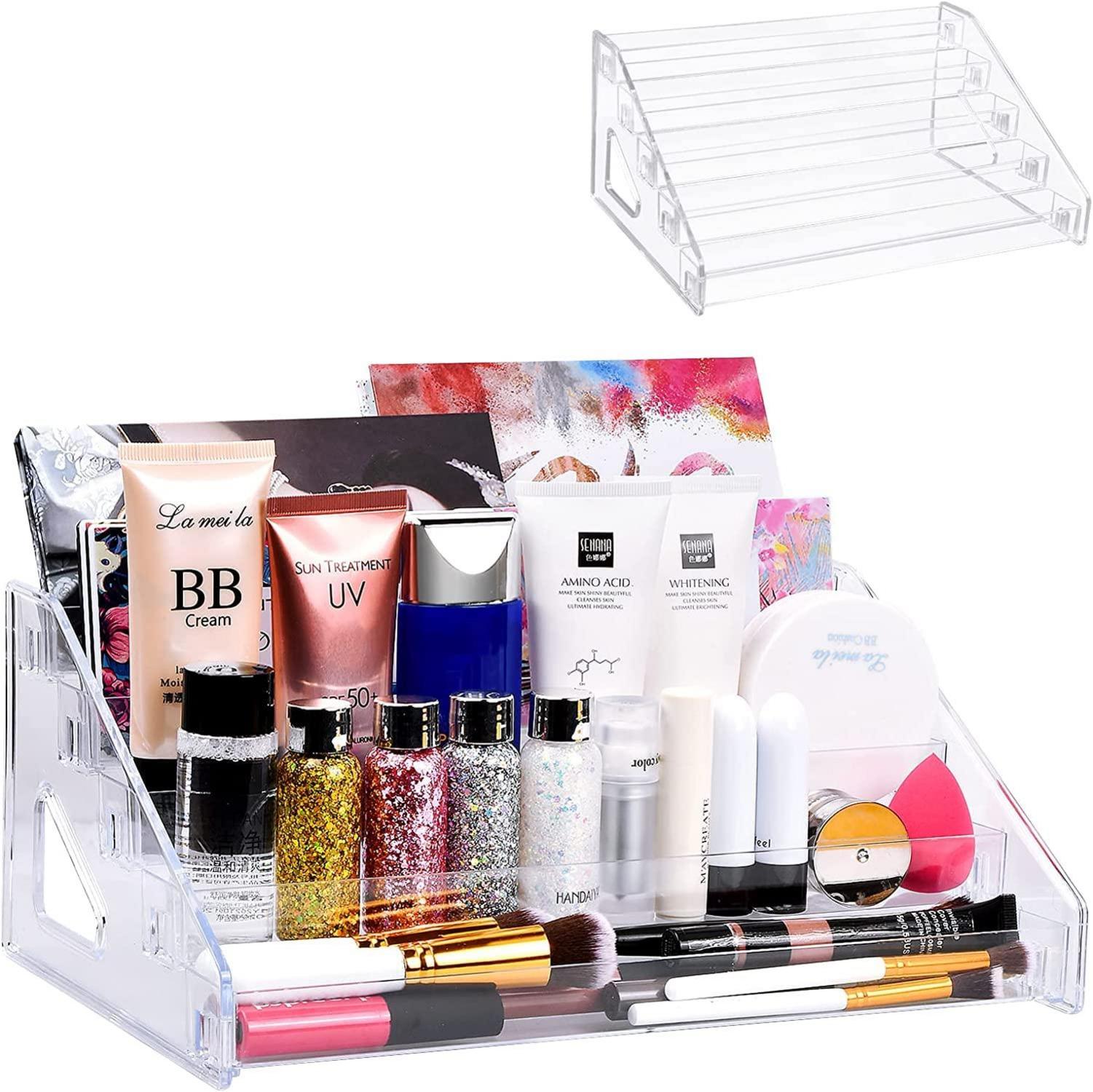 Nagellack Aufbewahrung 60 Flaschen 5 Schichten Acryl Rack ätherische Öle Halter Display