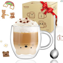 Doppelwandige Katze Gläser 290ml Latte Macchiato Cappuccino Tassen
