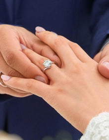 MomentWish 1-2 Karat Moissanite Verlobungsring Damen