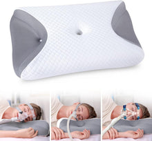 CPAP Memory Foam Seitenschläferkissen mit Maskenrillen