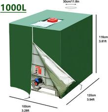 IBC Tank Abdeckung 1000l, Wassertank Regenschutz Schutzhülle