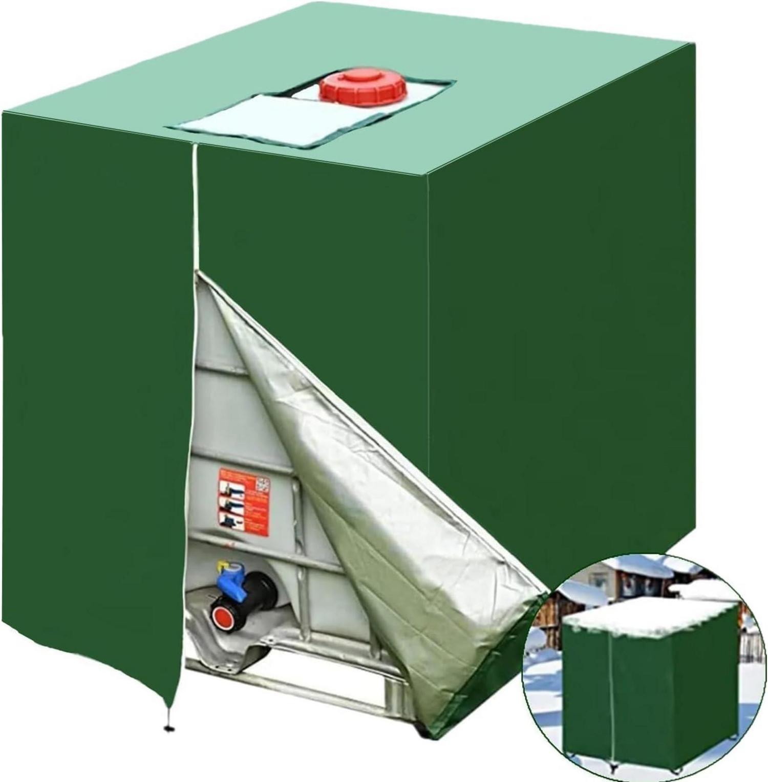 IBC Tank Abdeckung 1000l Regentonne Schutzhülle Wetterfest