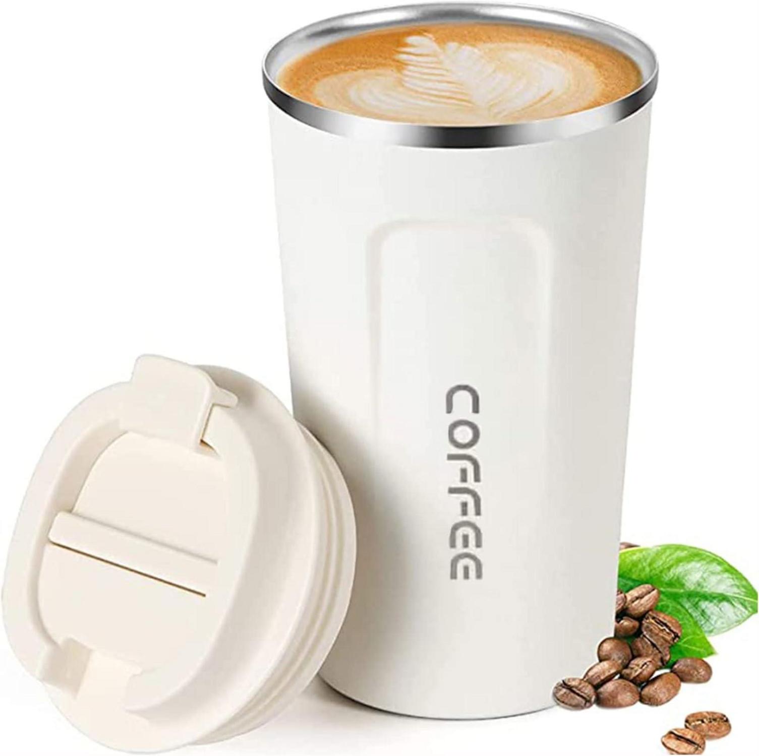 Kaffeebecher to go Thermobecher Auslaufsicher Kaffeetasse mit Deckel