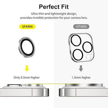 Kameraschutz für iPhone 14 Pro Max 9H Härte Glas Silber